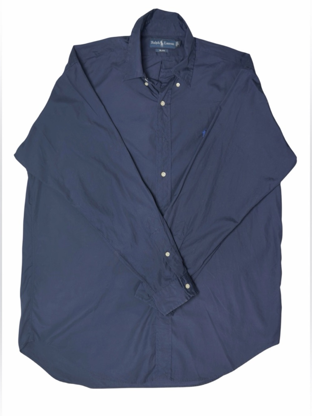 Ralph Lauren Men's Long-Sleeve Navy Button-Down Shirt